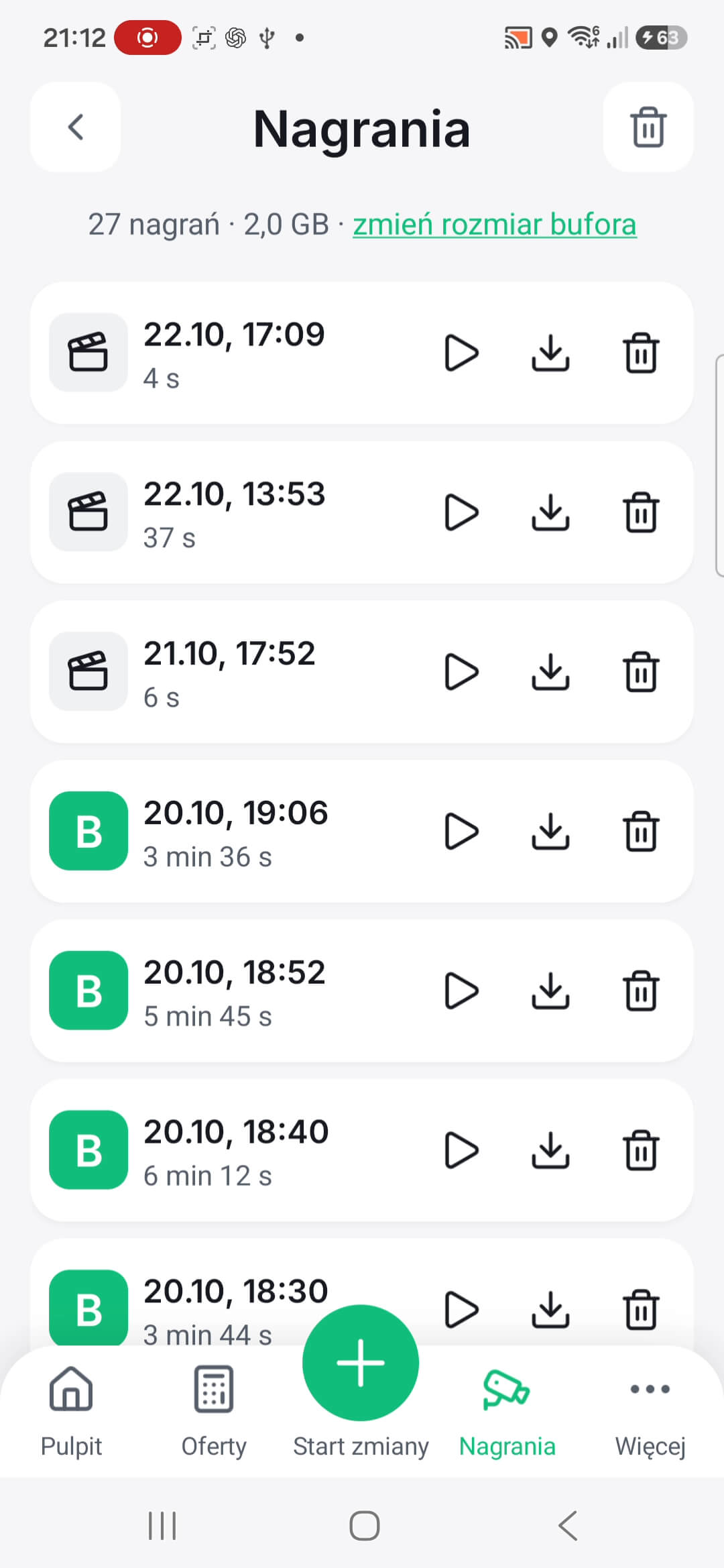 Rejestrator bezpieczeństwa BUF